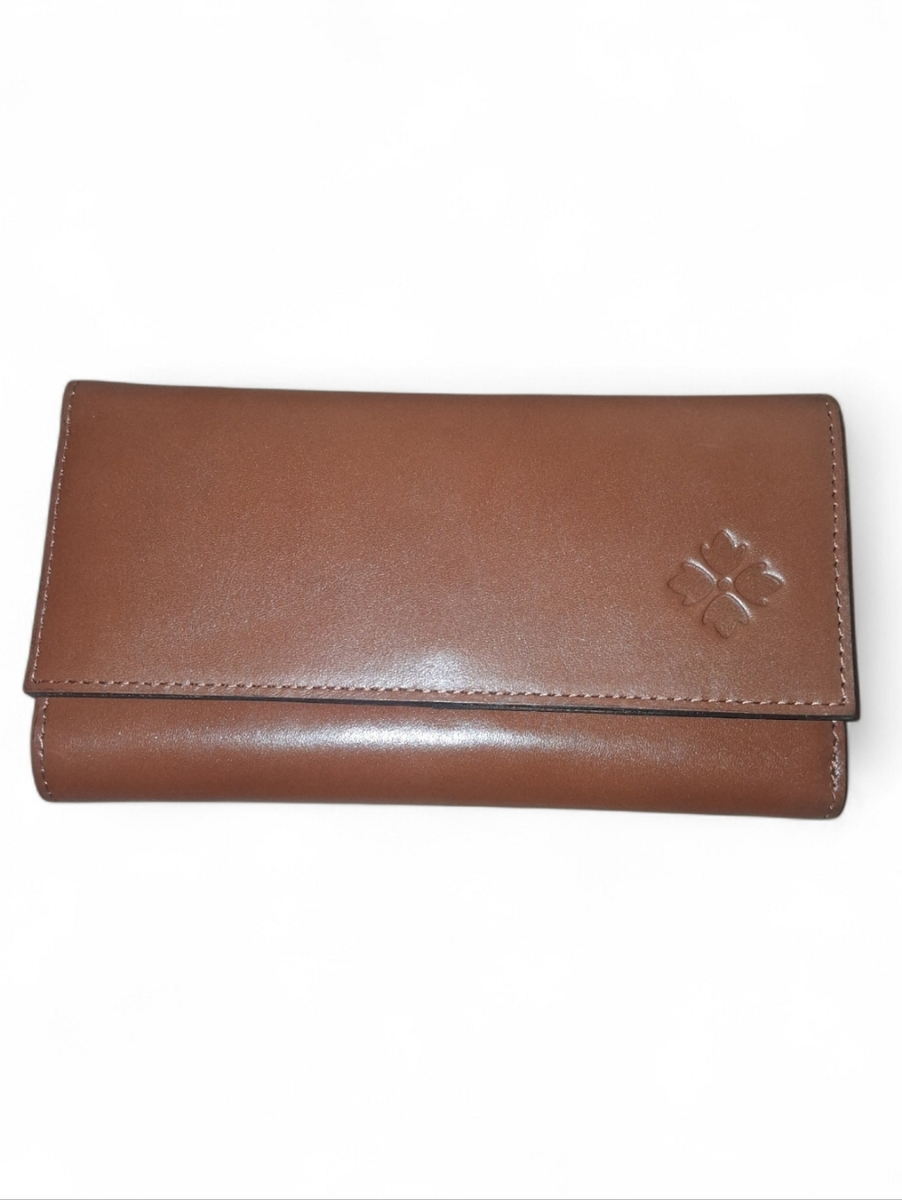 Patricia Nash Terresa Heritage Tan Leather Trifold Wallet